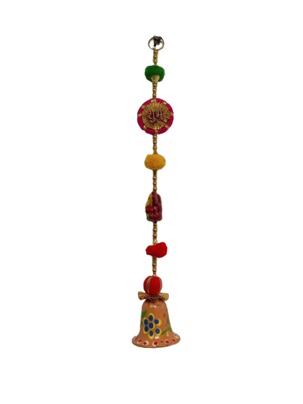 mandir-hanging-toran-orange-bell.png